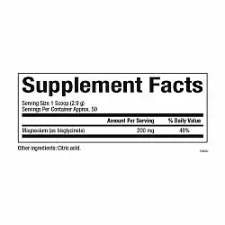 Magnesium Bisglycinate 200mg - 120g Pure