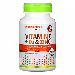 Vitamin C+D3 & Zinc - 100 caps (Пошкоджена банка+затерта дата)