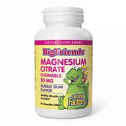 Magnesium Citrate 50mg - 60 tabs Bubble Gum