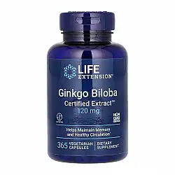 Ginkgo Biloba Certified Extract™	120mg - 365 vcaps