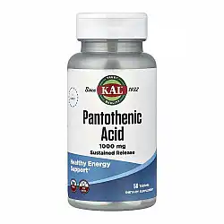 Pantothenic Acid Sustained Release 1000mg - 50 tabs