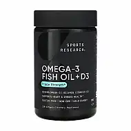 Omega-3 Fish Oil Alask Omega 1250mg + D3 2500IU - 120 softgels