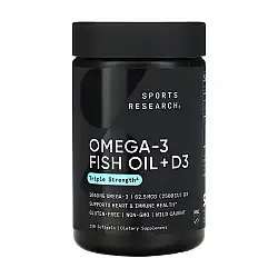 Omega-3 Fish Oil Alask Omega 1250mg + D3 2500IU - 120 softgels