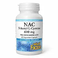 N-Acetyl-L-Cysteine Amino Acid 600mg - 60 vcaps