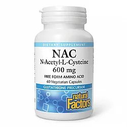 N-Acetyl-L-Cysteine Amino Acid 600mg - 60 vcaps