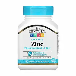 Zinc Plus Vitamins C & B-6 - 90 tabs Cherry