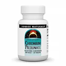 Chromium Picolinate 200 mcg Yeast Free - 60 tabs (Повреждена этикетка)