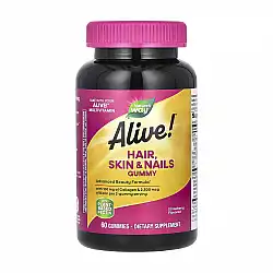 Alive! Hair, Skin & Nail Gummy - 60 gummies