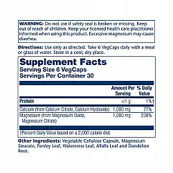 Cal-Mag Citrate - 180 veg caps