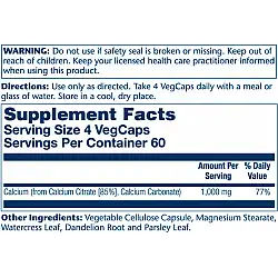 Calcium Citrate 1000mg - 240 vcaps