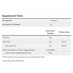 MCT Oil 1000 mg - 150 sgels