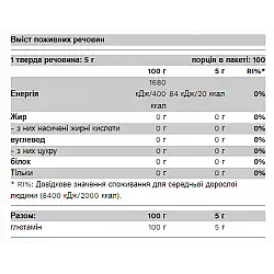 100% Glutamine - 500g