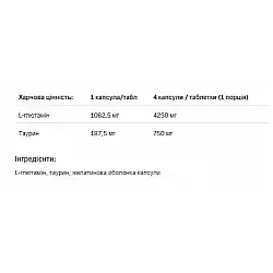 Glutamine 1250 Xtracaps - 180caps