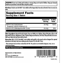 D3 & K2 25mcg - 60 tabs Raspberry