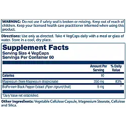 Magnesium Glycinate 350mg - 240 vcaps