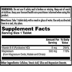 Magnesium Sustained Release Triple Source 500mg - 100 tabs