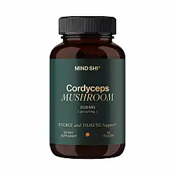 Cordyceps Mushroom 1000 mg - 60 vegcaps (Повреждена банка)