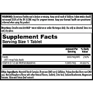 Folic Acid Methyl B-12 800mcg - 60 tabs Raspberry
