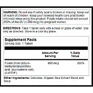 Methyl Folate 800mcg - 90 tabs