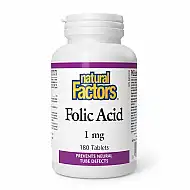 Folic Acid 1mg - 180 caps