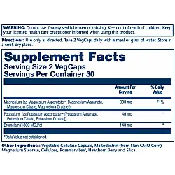Magnesium & Potassium Asporotate - 60 vcaps
