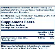 Calcium Citrate 1000mg - 120 vcaps