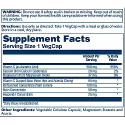 Vitamin C with Bioflavonoid Concentrate 500mg - 100 vcaps