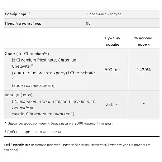 Now Foods Tri-Chromium 500mcg - 90 vcaps 2022-10-1341