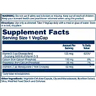 Vitamin D-3 & K-2 - 60 vcaps (Повреждена банка)