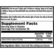 Calcium Citrate 1000mg - 90 tabs