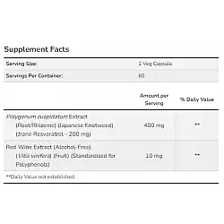 Resveratrol 200 mg - 60 vcaps