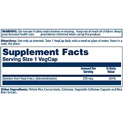Selenium Yeast Free 200mcg - 90 vcaps