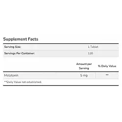 Melatonin 5 mg - 120 tabs