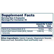 Calcium w/ D3 Citrate 1000mg - 90 caps