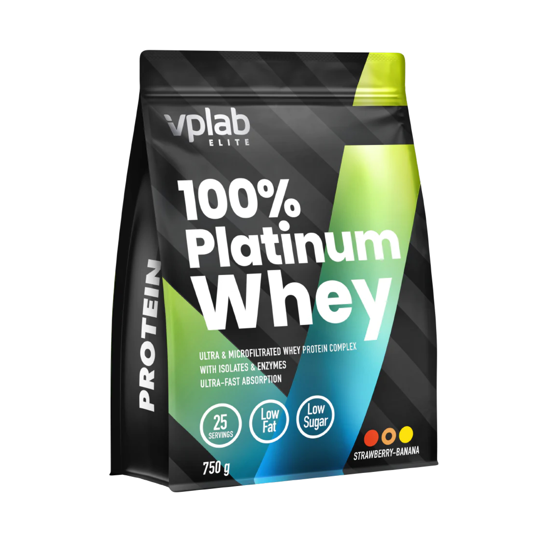 VPLab 100% Platinum Whey - 750g Strawberry Banan 2023-10-4637