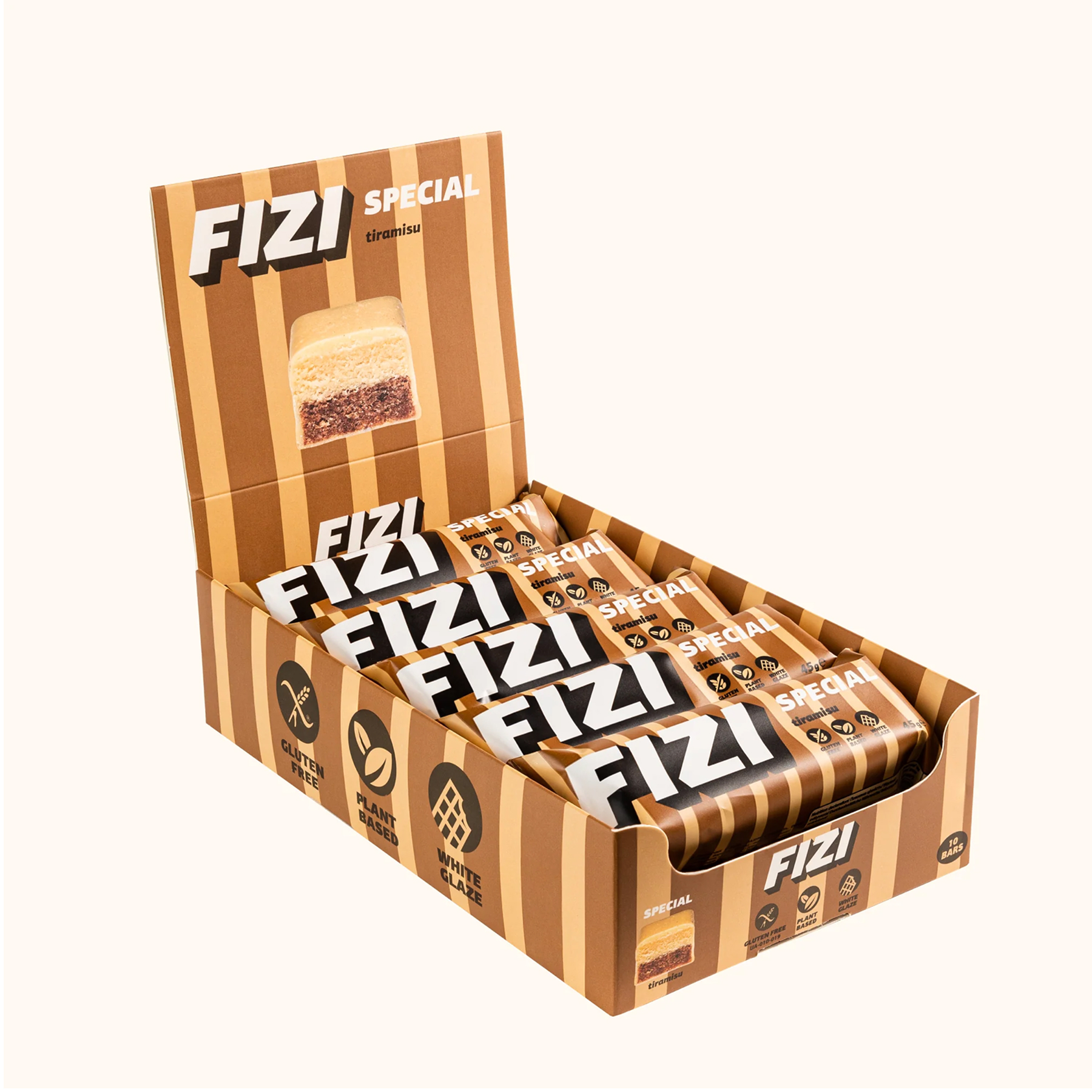 FIZI Fizi Protein Bar Special - 10х45g Tiramisu 2023-10-5672