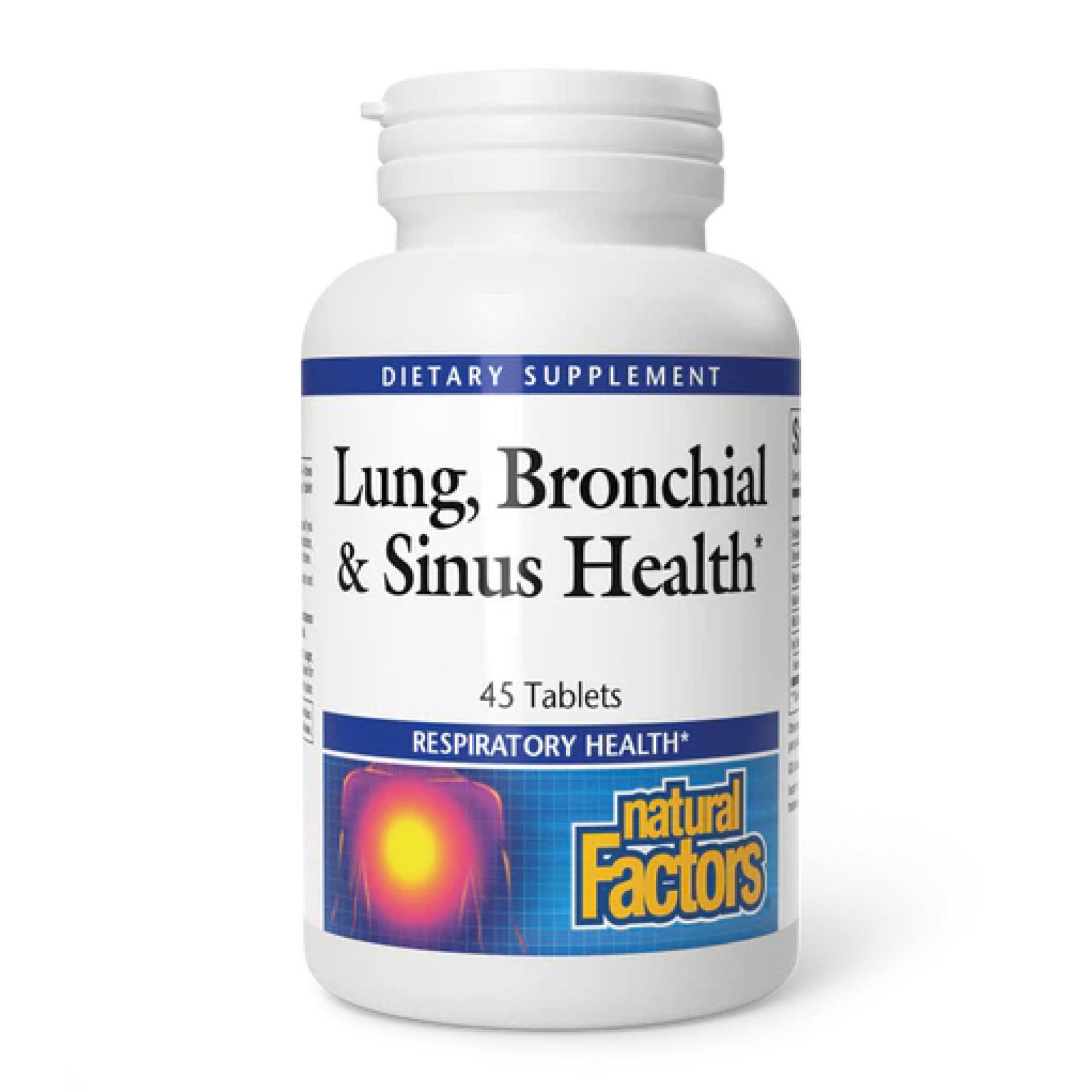 Natural Factors Lung, Bronchial & Sinus Health - 45 tabs 2023-10-3832