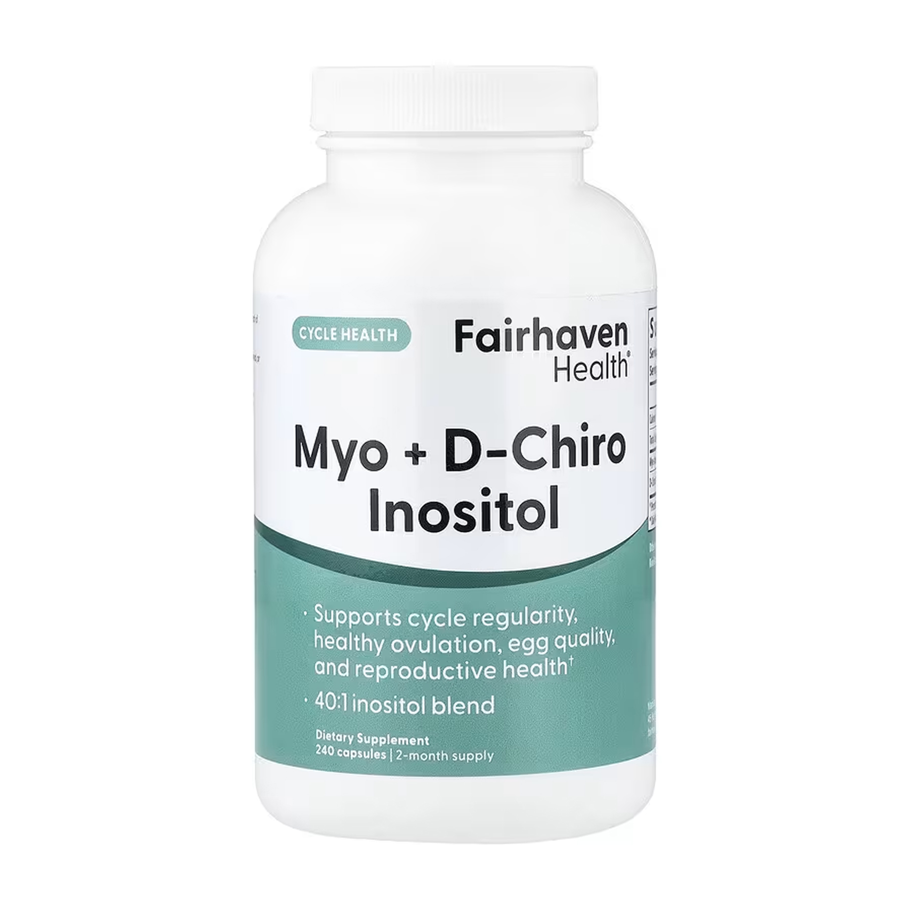 Fairhaven Health Myo + D-Chiro Inositol - 240 caps 2023-10-5485