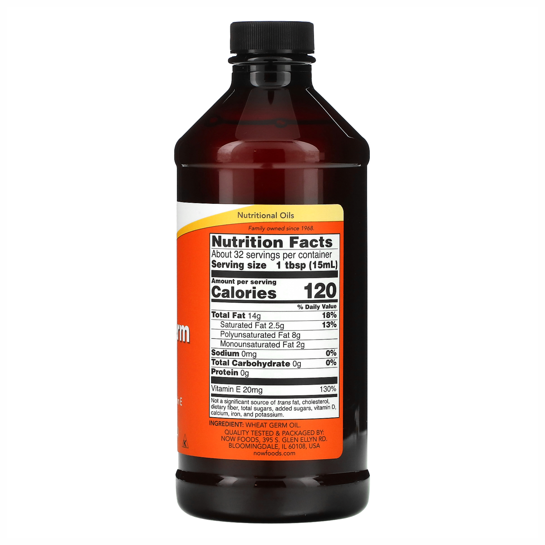 Now Foods Wheat Germ Oil - 16 oz Liquid (Пошкоджена банка) 2024-11-0052