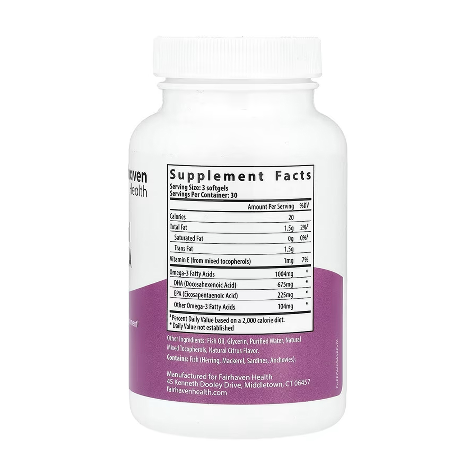 Fairhaven Health Prenatal DHA + EPA - 90 softgels 2023-10-6673