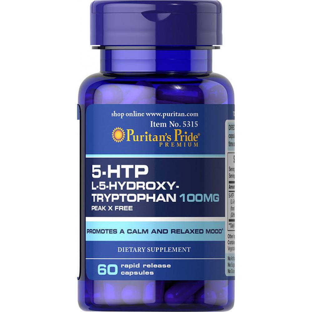 Puritans Pride 5-HTP 100mg - 60caps 100-40-1381340-20