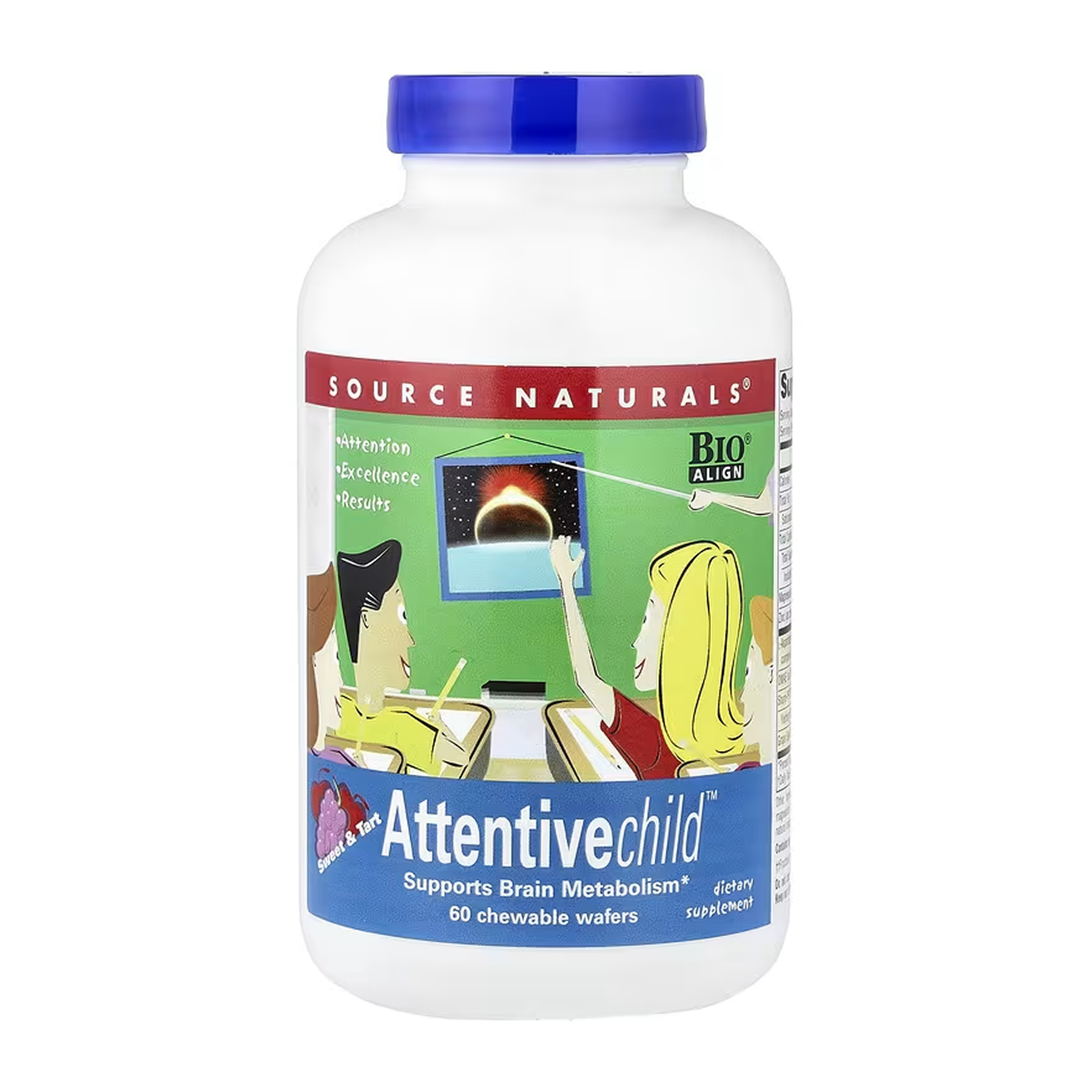 Source Naturals Attentive Child™ Fruit - 60 wafer 2023-10-6143