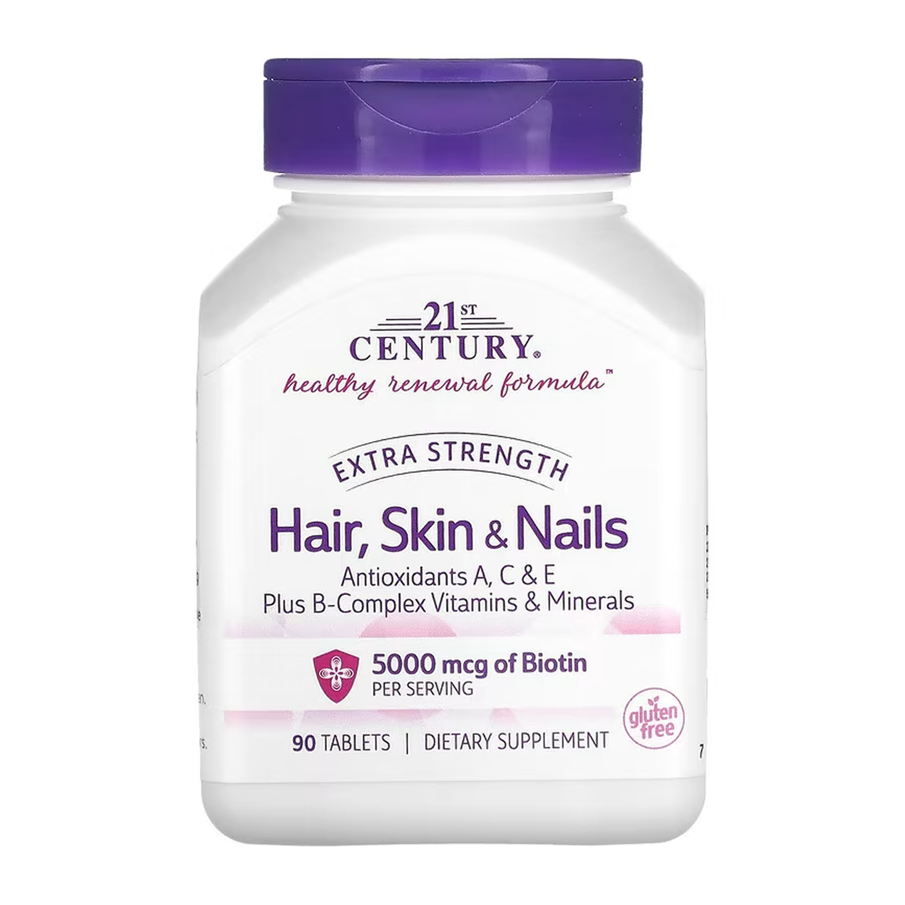 21st Century Hair, Skin & Nails Extra Strength - 90 tabs 100-92-4558604-20
