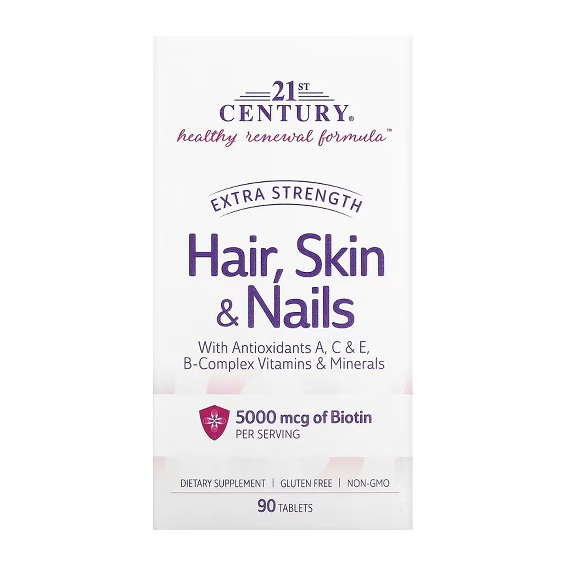 21st Century Hair, Skin & Nails Extra Strength - 90 tabs 100-92-4558604-20