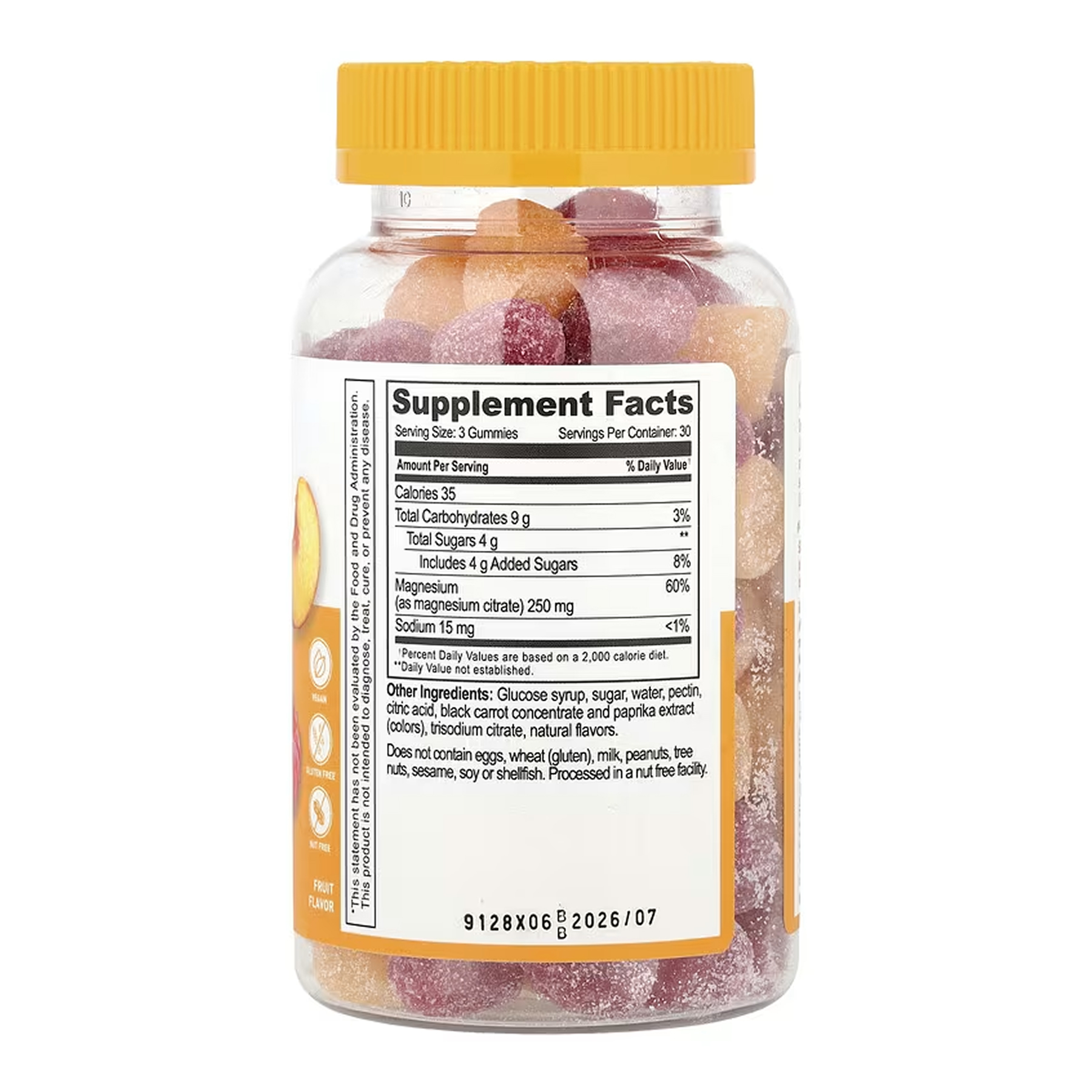 Lifeable Magnesium Citrate 250mg Adult - 90 gummies 2023-10-7281