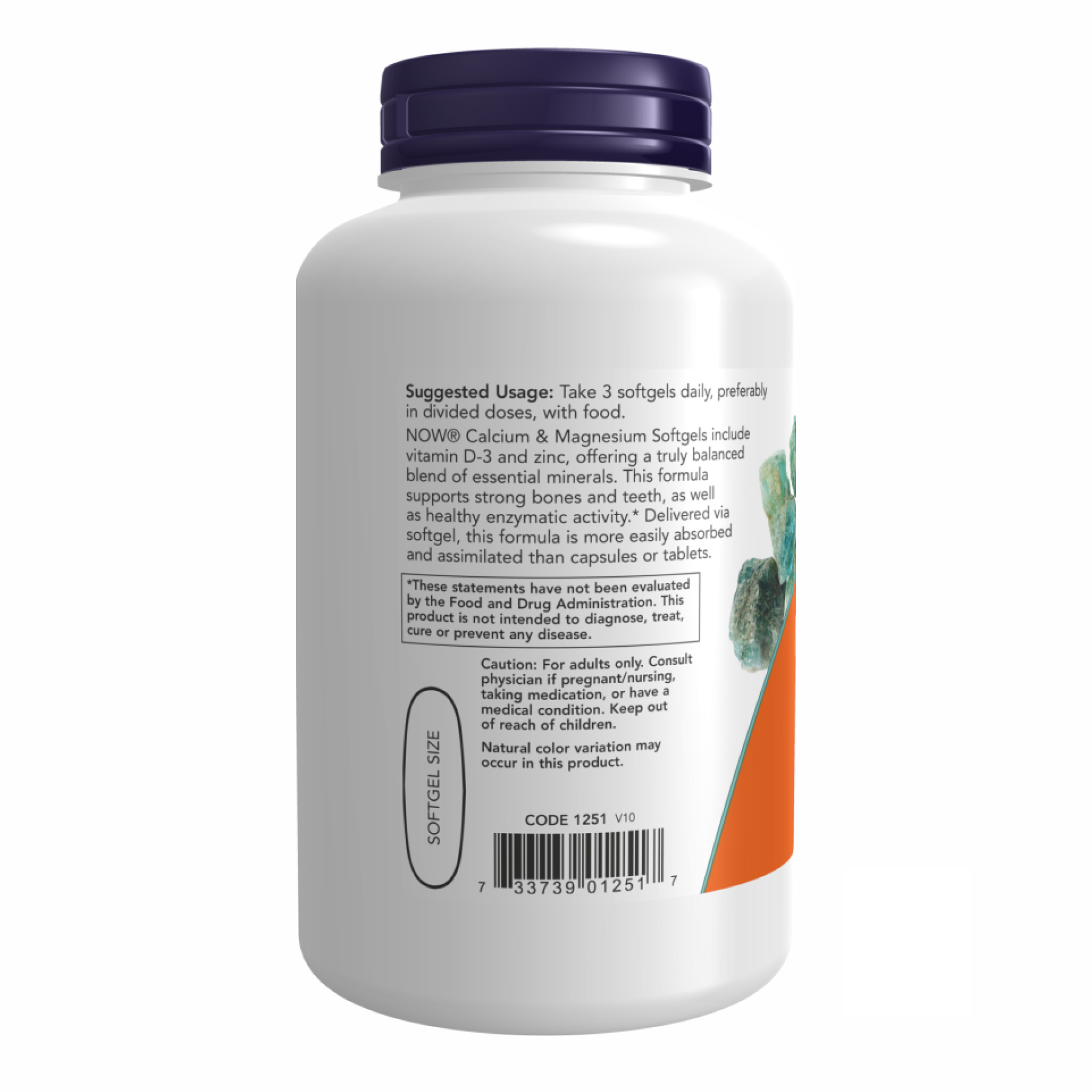 Now Foods CAL-MAG + D - 120 sgels 2022-10-0021