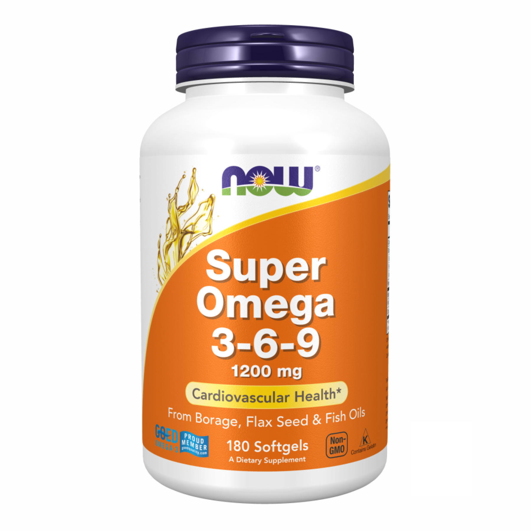 Now Foods Super Omega 3-6-9 1200 mg - 180 sgels 2022-10-0069