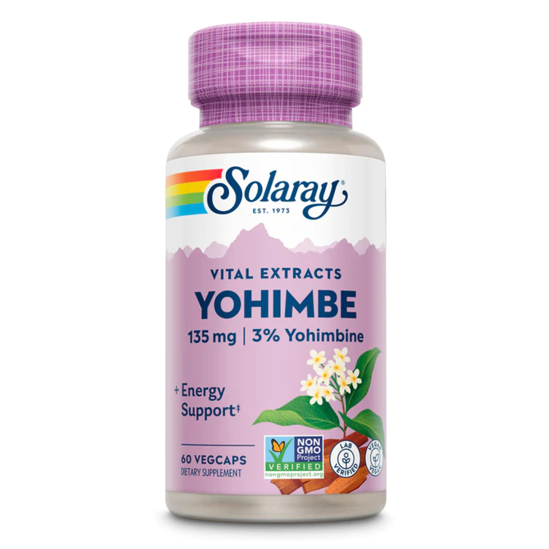 Solaray Guaranteed Potency Yohimbe Bark Extract - 60 caps 2022-10-2446