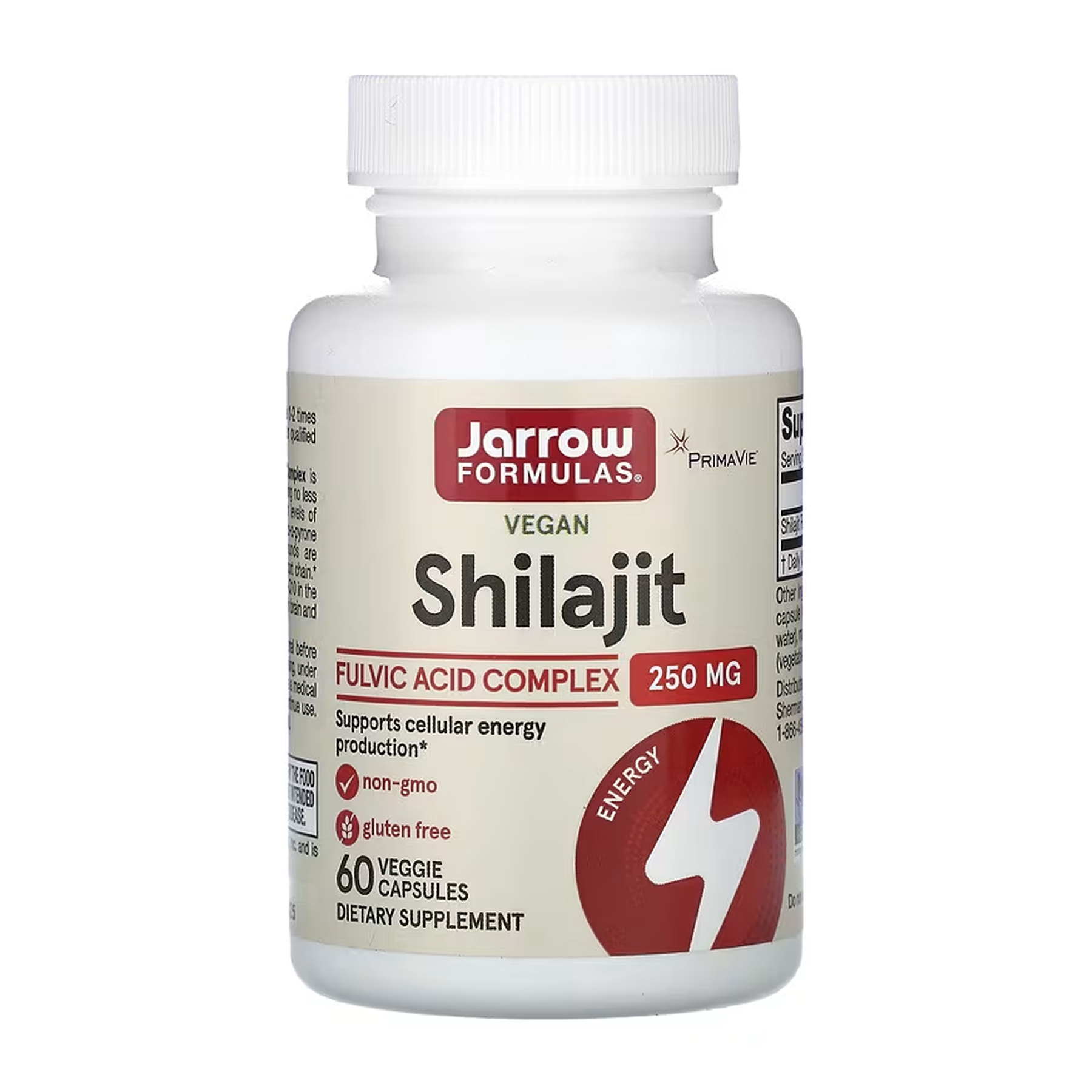Jarrow Formulas Vegan Shilajit Fulvic Acid Complex 250mg - 60 vcaps (Затертая дата) 2024-11-0012