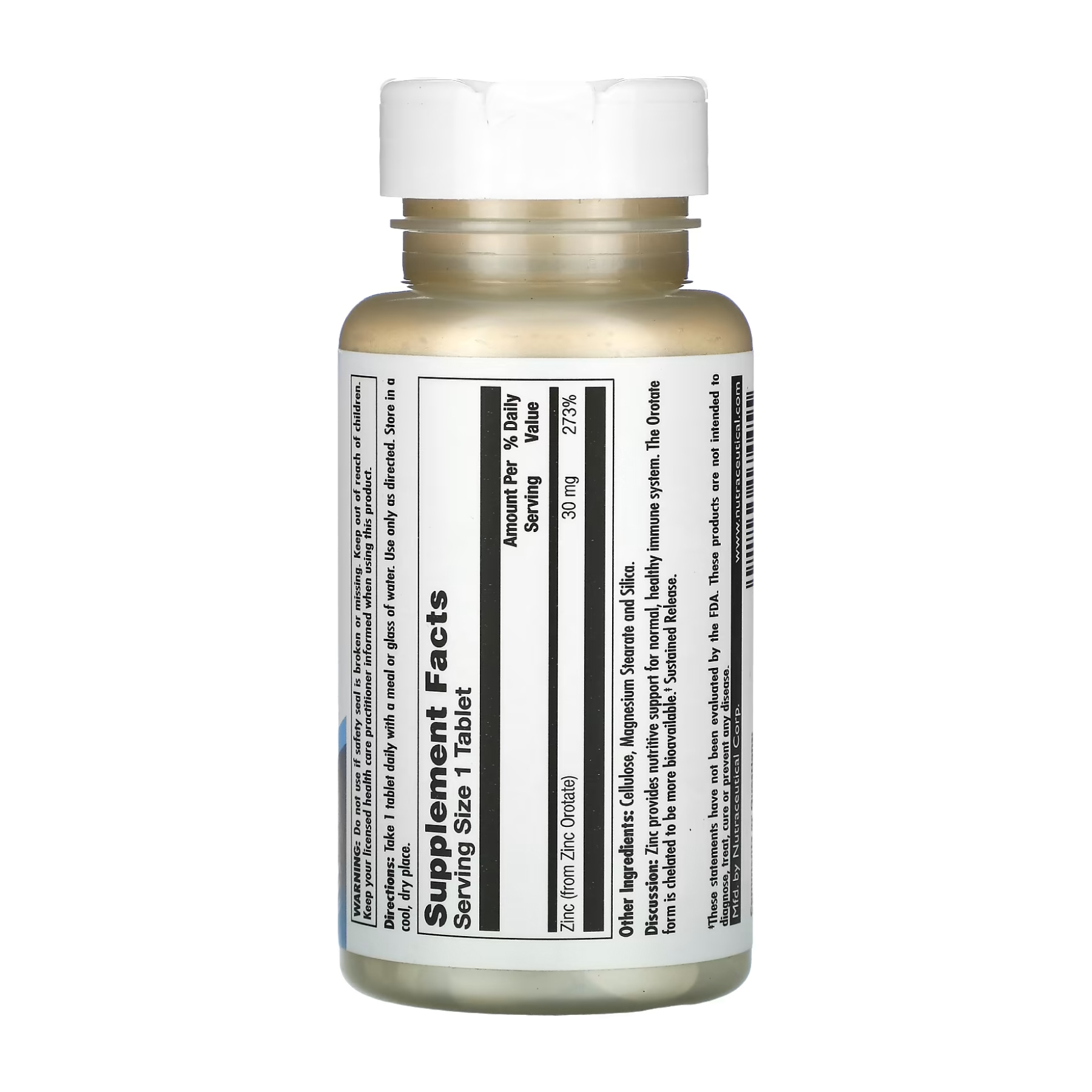 KAL Zinc 30 Orotate Sustained Release - 90 tabs 2023-10-3416